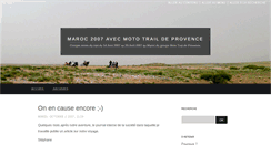 Desktop Screenshot of maroc2007.mototraildeprovence.org